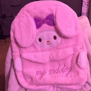 Pink My Melody Plush Backpack